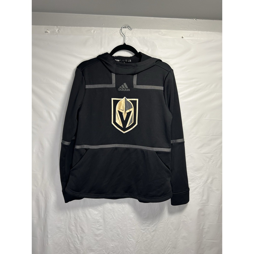 Adidas Las Vegas Knights Under The‎ Lights Hoodie Pullover Hoodie Black Large